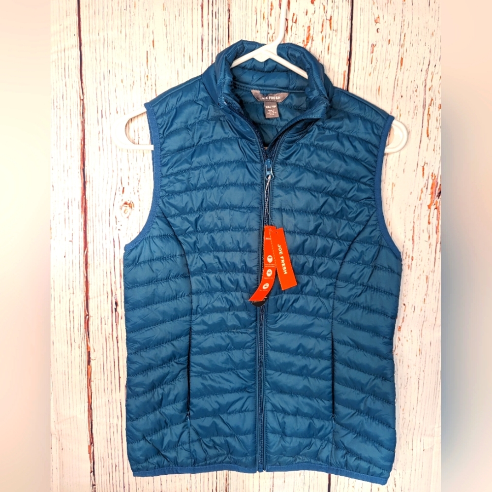 NWT Joe Fresh Teal Vest Size XS